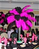 Ostrich feather centerpiece 