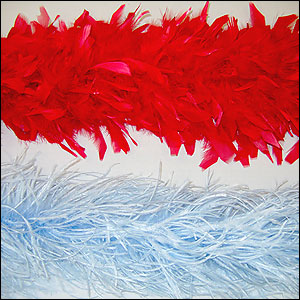 Clearance Red Ostrich Feather Boa